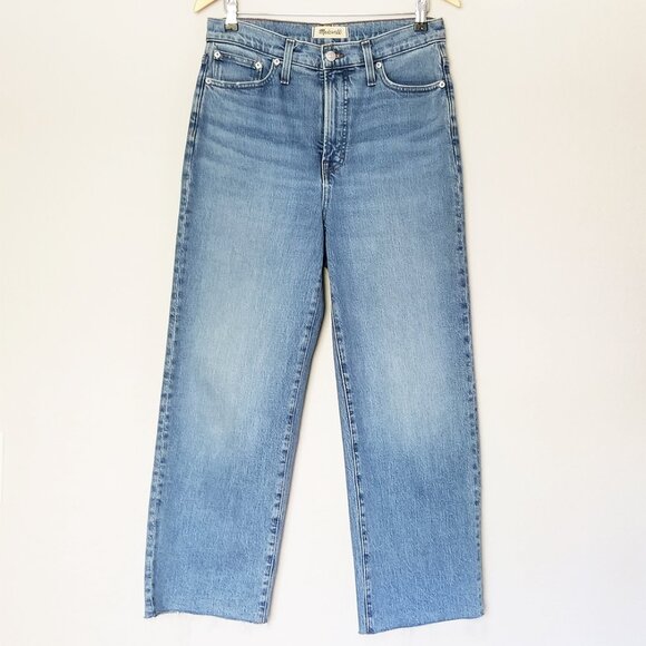 Madewell The Perfect Vintage Wide-Leg Crop Jean 29 Catlin Wash Comfort Stretch - Picture 5 of 16